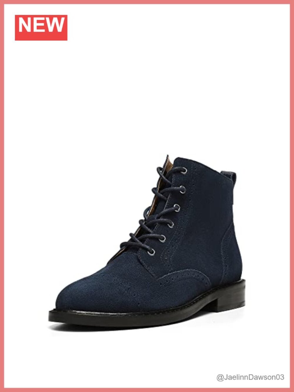 NYDJ Eileen Suede Lace-Up Ankle Bootie Rubber Sole